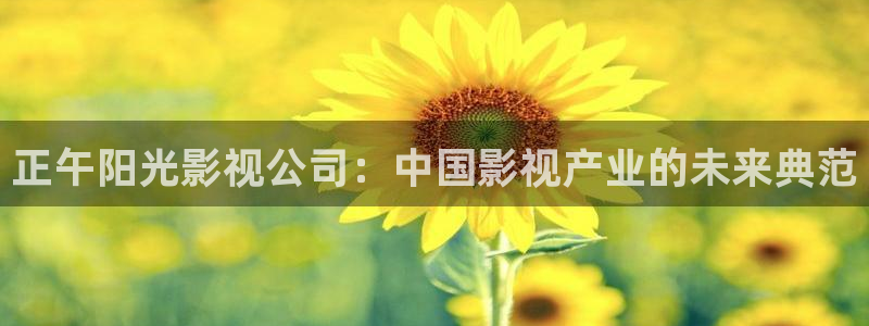 秋霞午夜影院在线：正午阳光影视公司：中国影视产业的未来典范
