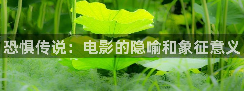 秋霞嫂子网：恐惧传说：电影的隐喻和象征意义