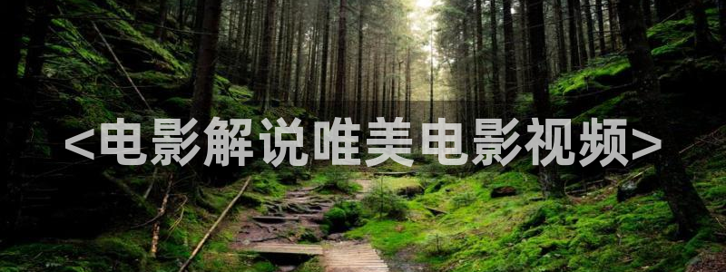 秋霞高清免费电影网：<电影解说唯美电影视频>