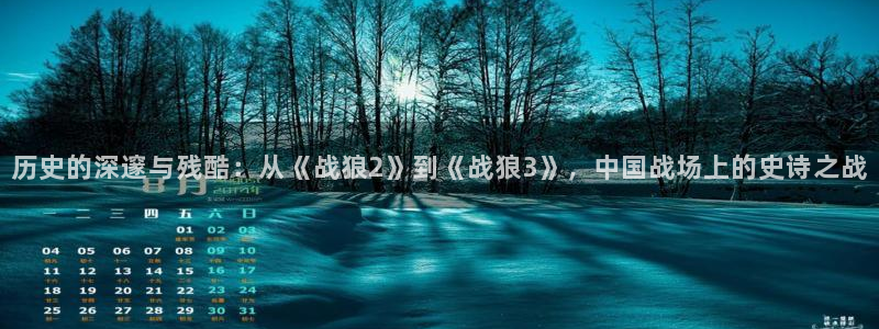 韩国秋霞电影网：历史的深邃与残酷：从《战狼2》到《战狼3》，中国战场上的史诗之战